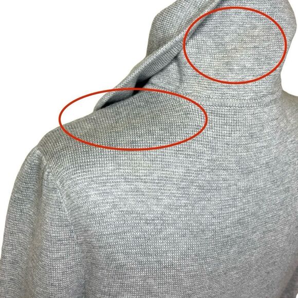 Rebecca Taylor - “Cash Feel Coat” Wool Trench, Jacket Dress - NWT, Size L, Gray - Picture 16 of 17